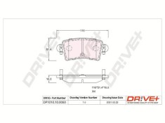 Dr!ve+ DP1010.10.0080 set placute frana,frana disc