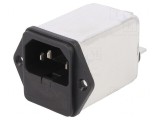 Conector Alimentare AC Tată 6A 250V IEC 60320 1,1mH