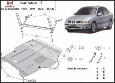 Scut motor metalic Seat Toledo II 1999-2004 foto