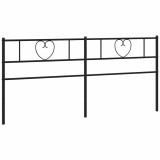 Cumpara ieftin Tablie de pat de schimb metalica, negru, 180 cm