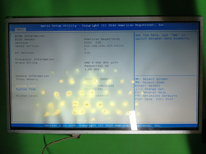Display laptop 13,3&quot; 40 pini LED model B133XW04