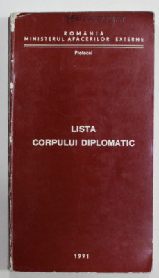 LISTA CORPULUI DIPLOMATIC , 1991 foto