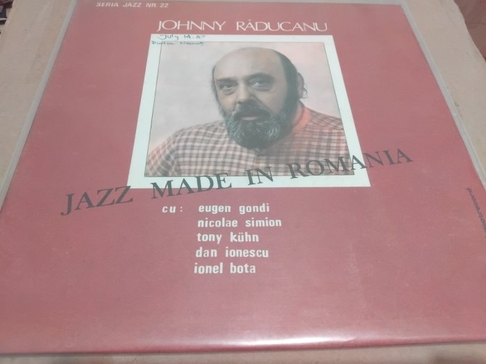 Disc vinil Johnny Raducanu - Jazz in tara mea, seria jazz nr. 22