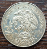 (A1099) MONEDA DIN ARGINT MEXIC - 25 PESOS 1968, JOCURILE OLIMPICE DE VARA MEXIC, America de Nord