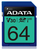 Card de memorie ADATA Premier Pro, 64GB, SDXC, UHS-I, U3, Clasa 10