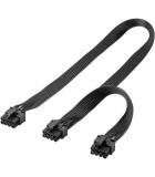 Cablu adaptor de alimentare ATX cu 8 pini tata la 6+2 tata pentru, Goobay