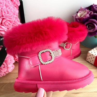 Cizme imblanite roz ugg pt fete 19 20 21 22 23 24 25 26 27 28 cod 0911 foto