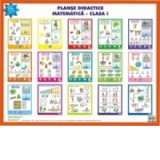 Set 10 planse didactice 50x70cm - Matematica clasa I. Adunarea si scaderea