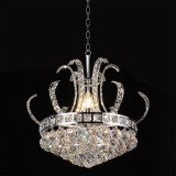 Cumpara ieftin Candelabru metal argintiu sticla transparenta 50x43/168 cm
