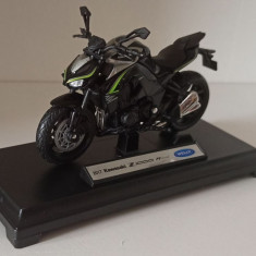 Macheta motocicleta Kawasaki Z1000 R Edition 2017 negru - Welly 1/18