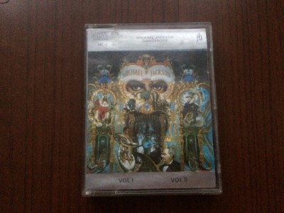 michael jackson dangerous 1991 vol. I + II / 2 casete audio album muzica pop soul funk rap disco foto