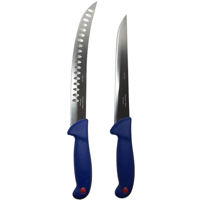 Set profesional de macelarie, filetat, transat, degresat, feliat, 2 cutite