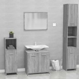 vidaXL Set de mobilier de baie, gri sonoma, lemn prelucrat 815529