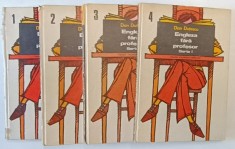 ENGLEZA FARA PROFESOR , VOLUMELE I - IV de DAN DUTESCU , 1976 *MINIMA UZURA