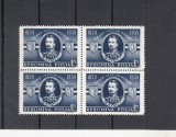 ROMANIA 1959 LP 469 CENTENARUL UNIRII TARILOR ROMANE BLOC DE 4 TIMBRE MNH, Nestampilat