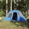 Cort de camping, 6 persoane, albastru, 344x282x192 cm GartenMobel Dekor