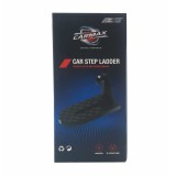 Treapta Auto Multifunctionala CARMAX, Aluminiu, 120kg, Carlig Usa, Ciocan Siguranta, Negru, Compacta