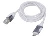 Cablu USB 3.1 RJ45 - USB C, 2m, alb gri, Goobay