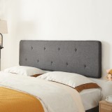 Tablie mare pat Tokke 140x52cm gri [en.casa] HausGarden Leisure, [en.casa]