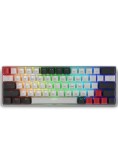 Spartan Gear Pegasus 2 Rgb Wired Wireless 63 Keys Mechanical Keyboard White Grey PC