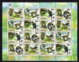 WWF 2011 ANGOLA=Coala mica dantelata,nestampilata cu 4 serii de 4 timbre MNH, Nestampilat