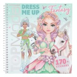 Carte cu stickere, Depesche, TopModel, Dress Me Up, Fantasy
