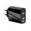 Incarcator cu 5 porturi, 2 x Type-C, 3 x USB, incarcare rapida, 65 W, universal, negru