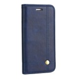 Husa Pentru APPLE iPhone X - Leather Prestige TSS, Bleumarin