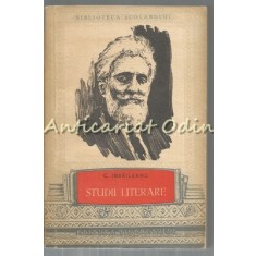 Studii Literare - C. Ibraileanu