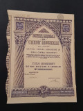 Actiune 1945 Soc. nationala de credit industrial / titlu de 100 actiuni