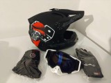 Cumpara ieftin Casca moto/enduro/atv +Ochelari+Manusi+Cagula