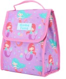 Geanta de pranz pentru copii Home Tune, poliester, multicolor, model sirena, 21,5 x 14 x 26 cm