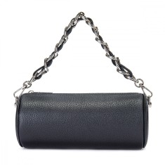 Geanta dama, BUSY LDY&amp;GTM&reg; Muse, piele naturala, compacta si minimalista, de umar si de mana, neagra