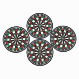 Set 4 suporturi pahare, Placa Darts 11 cm, Funtime, plastic