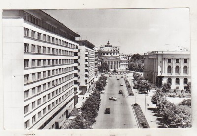 bnk cp Bucuresti - Vedere spre Ateneu - uzata foto