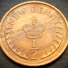 Moneda 1/2 NEW PENNY - MAREA BRITANIE / ANGLIA, anul 1979 * cod 4918 = A.UNC