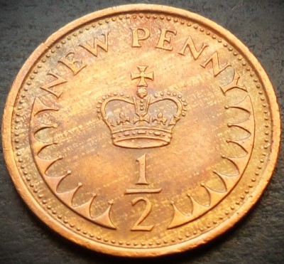 Moneda 1/2 NEW PENNY - MAREA BRITANIE / ANGLIA, anul 1979 * cod 4918 = A.UNC foto