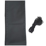Husa Volan Umbrella cu Snur - Piele Naturala, Negru, 42-43 cm (Cusatura)
