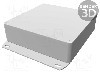 Carcasa aluminiu, 120mmx120mmx32mm, IP54, HAMMOND - 1590QFBK