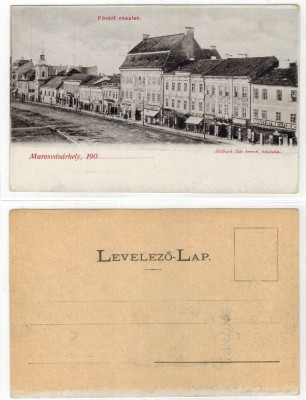 Targu Mures 1900 - Piata centrala, ilustrata necirculata foto