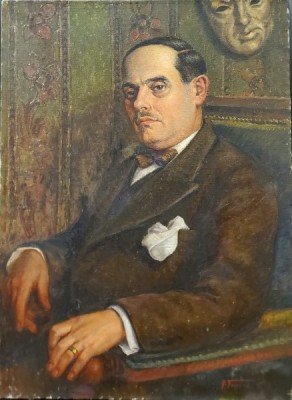 Alexandru Tocariu - Portretul unui barbat distins, Perioada Interbelica foto