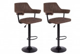 Set 2 scaune bar rotative Vintage Brown, Heinner