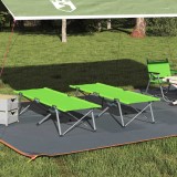 Cumpara ieftin Paturi pliabile de camping , set de 2 bucăți, cu geantă de transport, Verde &Icirc;nchis, din țesătură Oxford 600D.