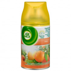 AIR WICK Rezerva Spray Odorizant Freshmatic Citrus, 250ml, Parfum de Citrice, Spray tip Aerosol, Odorizant Camera, Odorizant Parfumat, Rezerva Pafruma