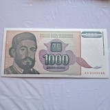 Yugoslavia 1000 dinari 1994