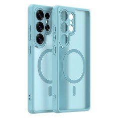 Husa pentru Samsung Galaxy S25 Ultra Asteroid GSM HaloFrost II MagSafe, verde menta