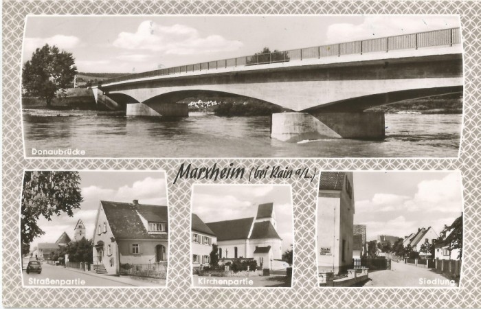 *BRD, poduri (2), Marxheim, c.p.i., circulata, 1965