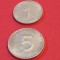 Lot 2 monede DDR: 1 + 5 pfennig 1952 A, stare UNC + luciu [poze]. Discount conform descriere [10 - 20 %. Vezi descrierea.].