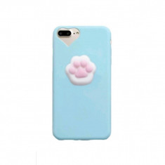 Husa Iberry Cat Paw Albastra Pentru Iphone 6,6S