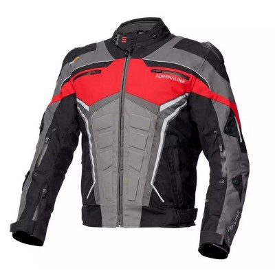 Geaca moto textil Adrenaline Scorpio, negru/rosu/gri, marime L foto